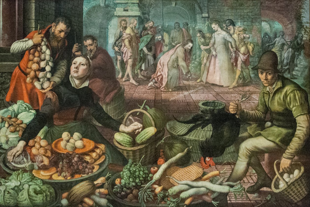 Chrystus i cudzołożnica autorstwa Pieter Aertsen
