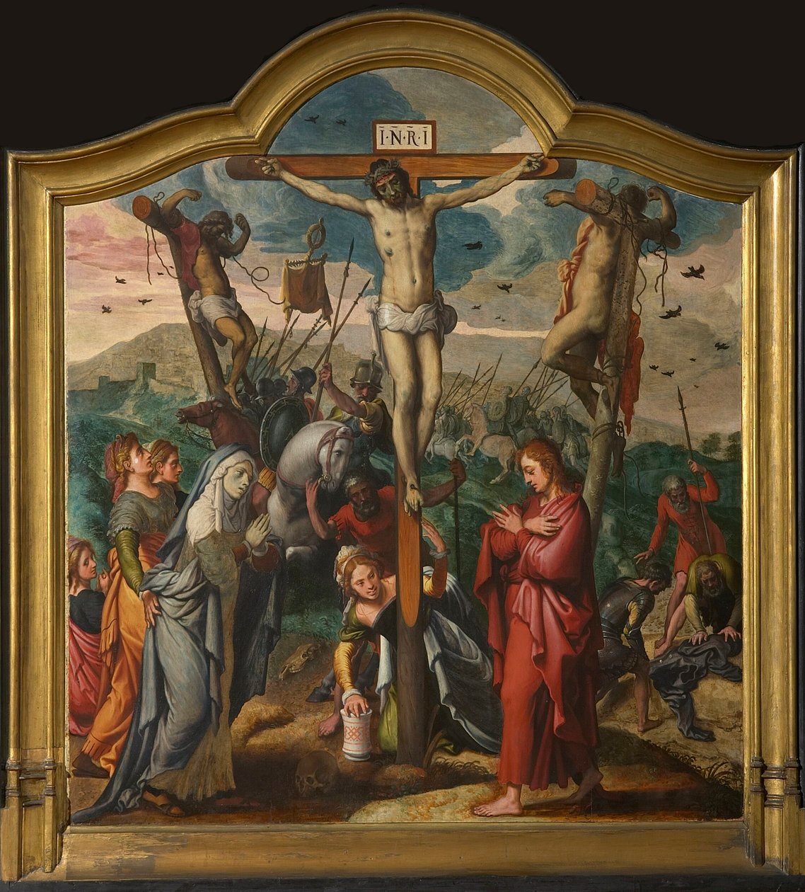 Jan van der Biest Tryptyk centralny panel. autorstwa Pieter Aertsen