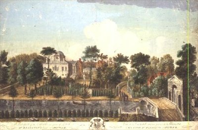 Dom i ogród Chiswick autorstwa Pieter Andreas Rysbrack