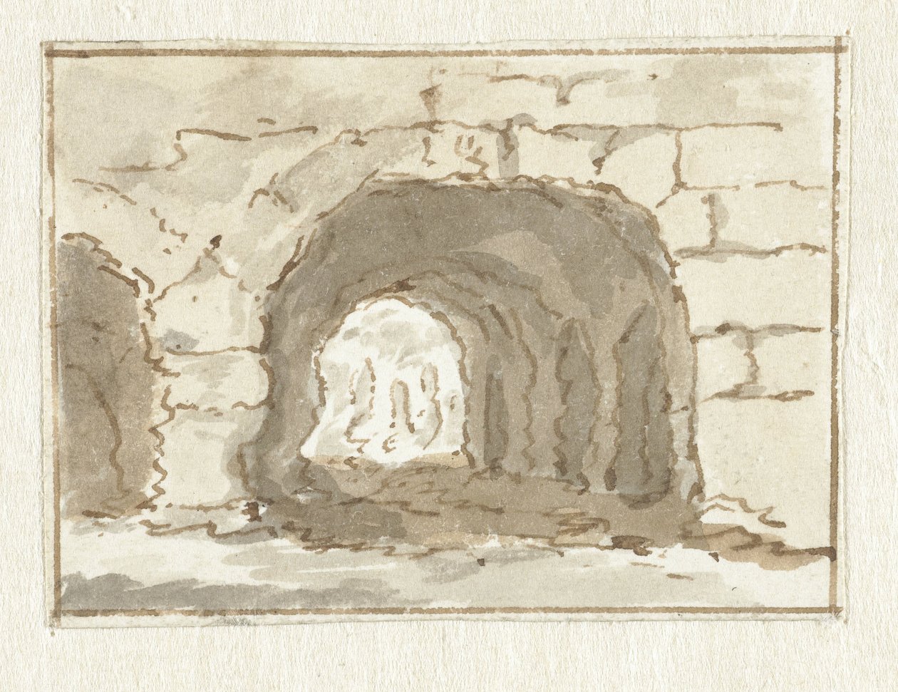 Mur rzymski z łukiem autorstwa Pieter Bartholomeusz. Barbiers