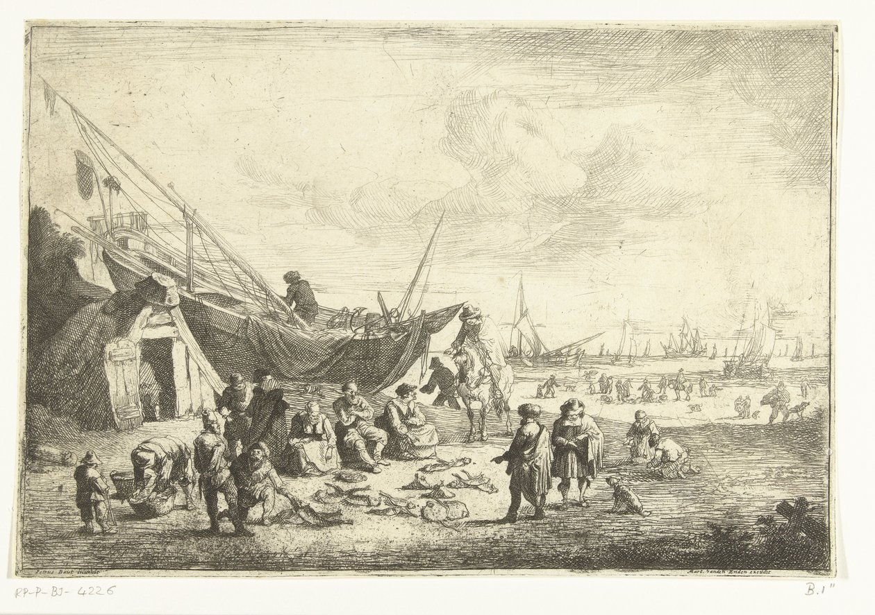Targ rybny w Scheveningen autorstwa Pieter Bout
