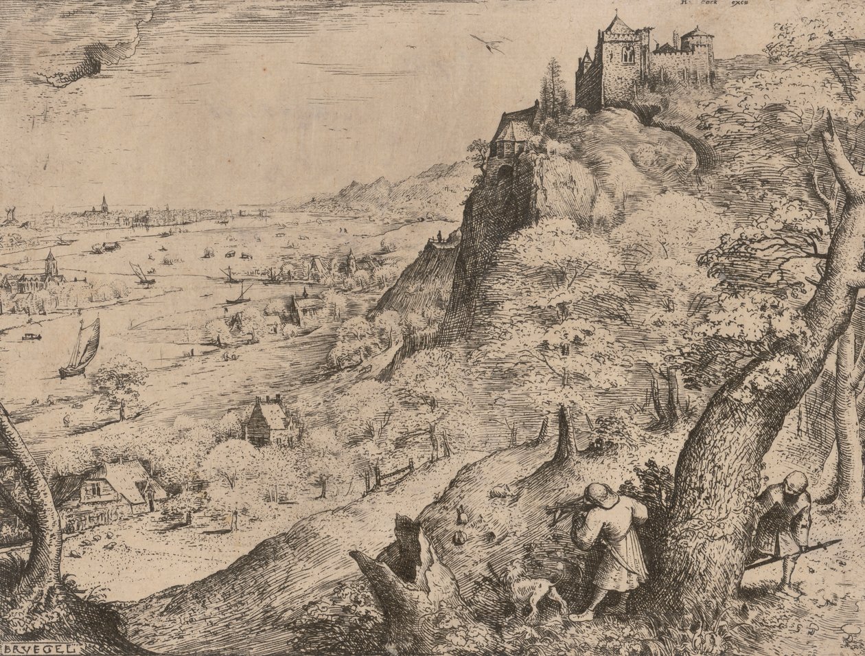 Polowanie na króliki, 1560. autorstwa Pieter Bruegel the Elder