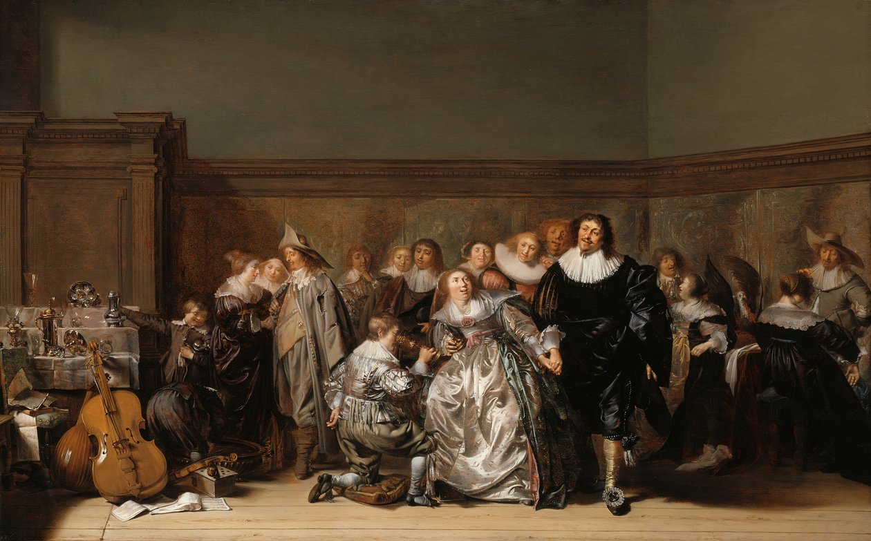 Elegancka firma, 1632. autorstwa Pieter Codde