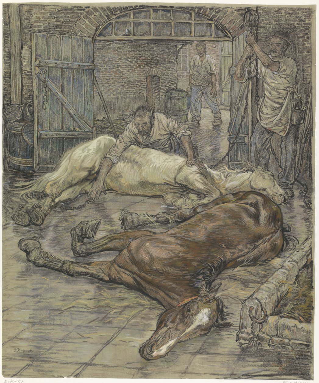 Rzeź dwóch koni autorstwa Pieter Dupont
