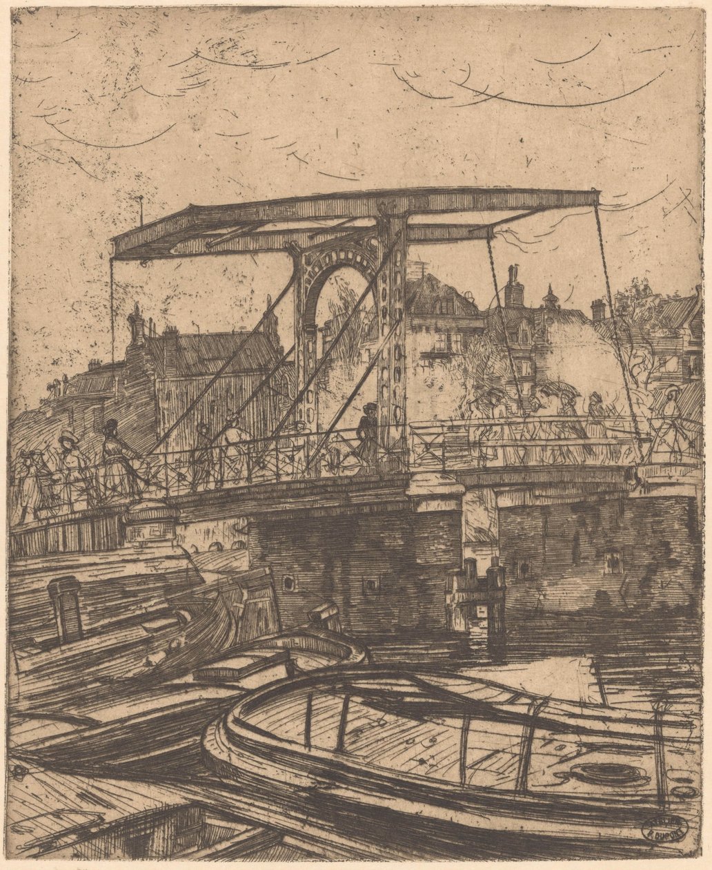 Chudy most w Amsterdamie autorstwa Pieter Dupont