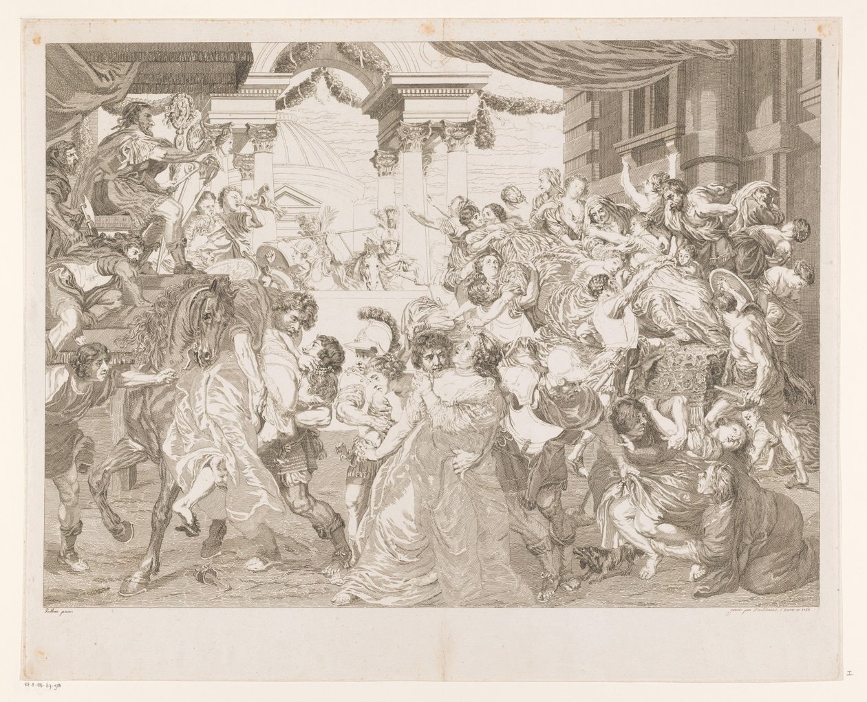 Sabine Virgin Robbery autorstwa Pieter Franciscus Martenasie