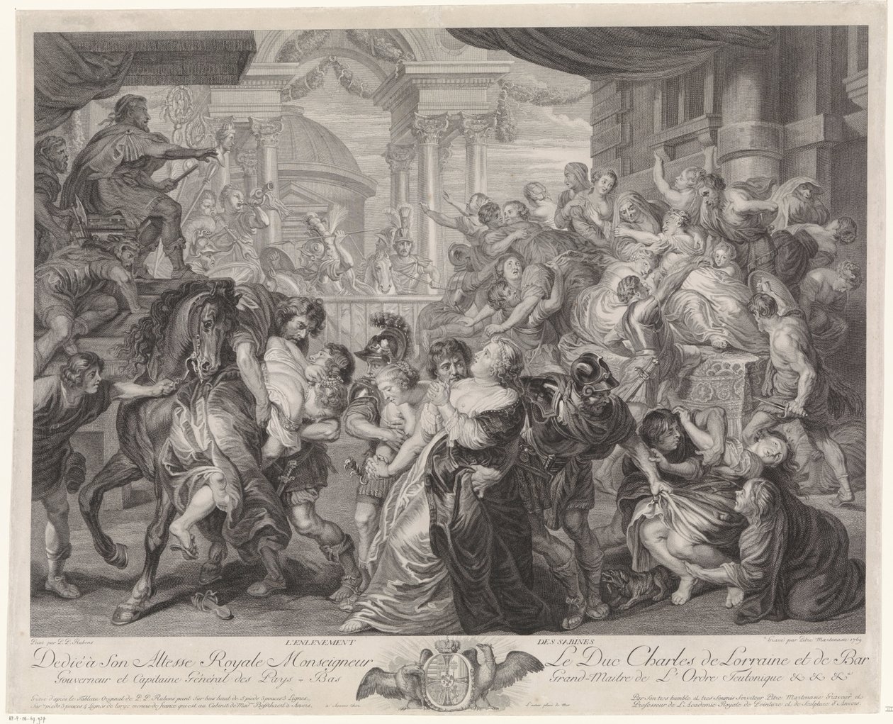 Sabine Virgin Robbery autorstwa Pieter Franciscus Martenasie