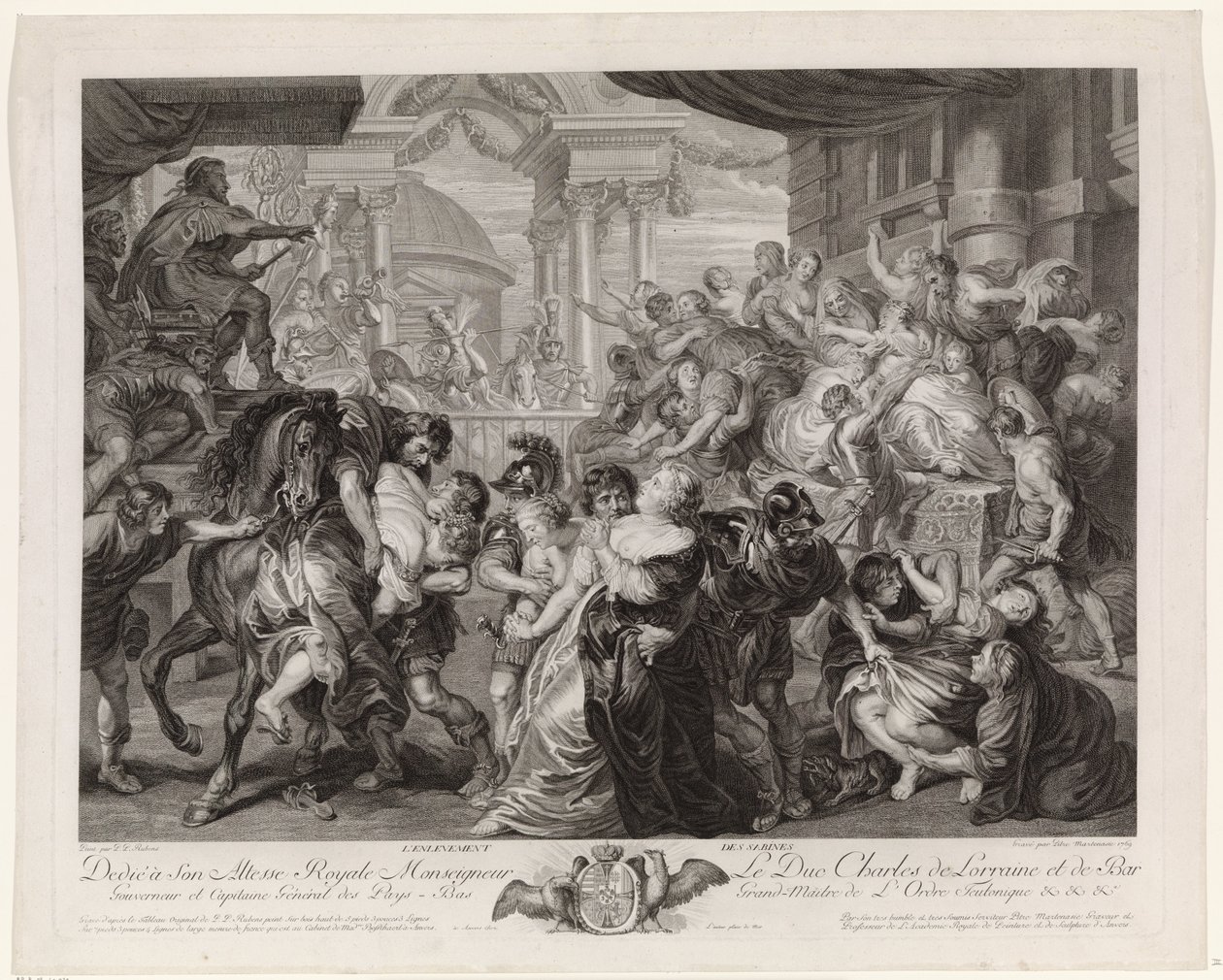Sabine Virgin Robbery autorstwa Pieter Franciscus Martenasie