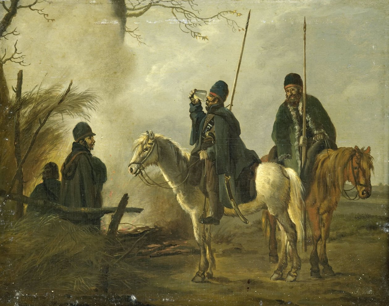 Kozacka placówka w 1813 r. autorstwa Pieter Gerardus van Os