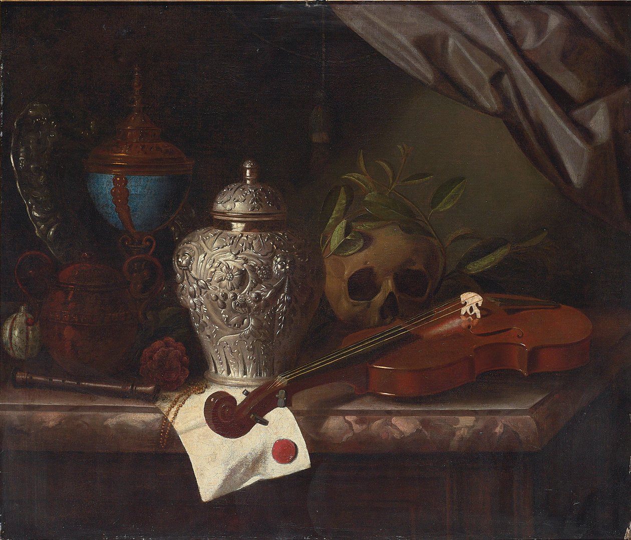 Martwa natura autorstwa Pieter Gerritsz. van Roestraten