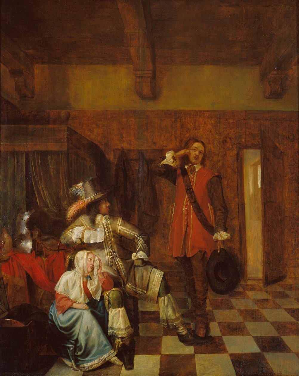 Niosący złe wieści autorstwa Pieter Hooch de