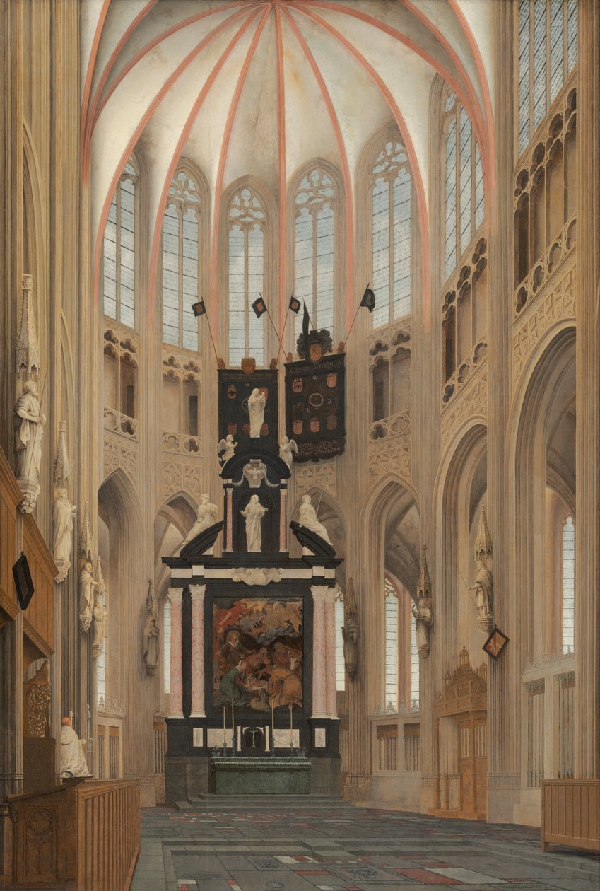 Katedra św. Jana autorstwa Pieter Jansz Saenredam