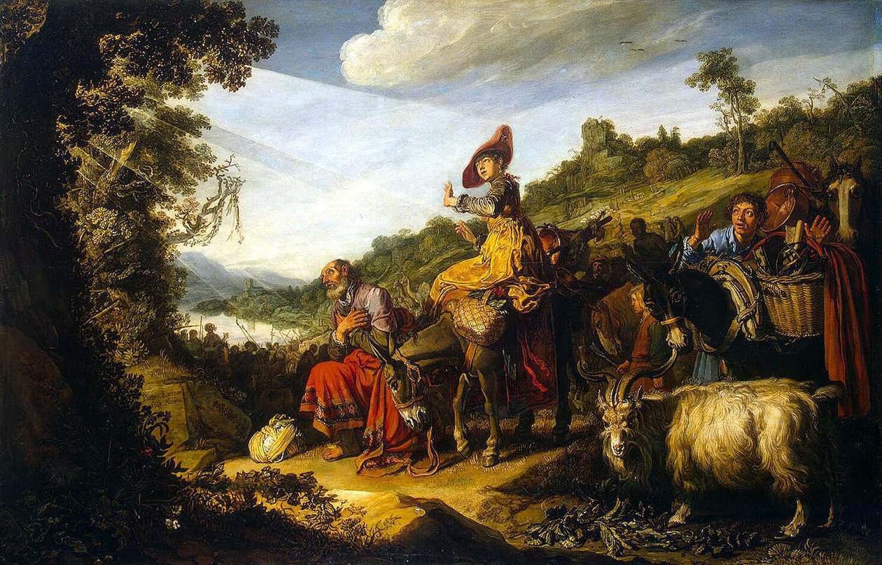 Abraham na drodze do Kanaanu autorstwa Pieter Lastman