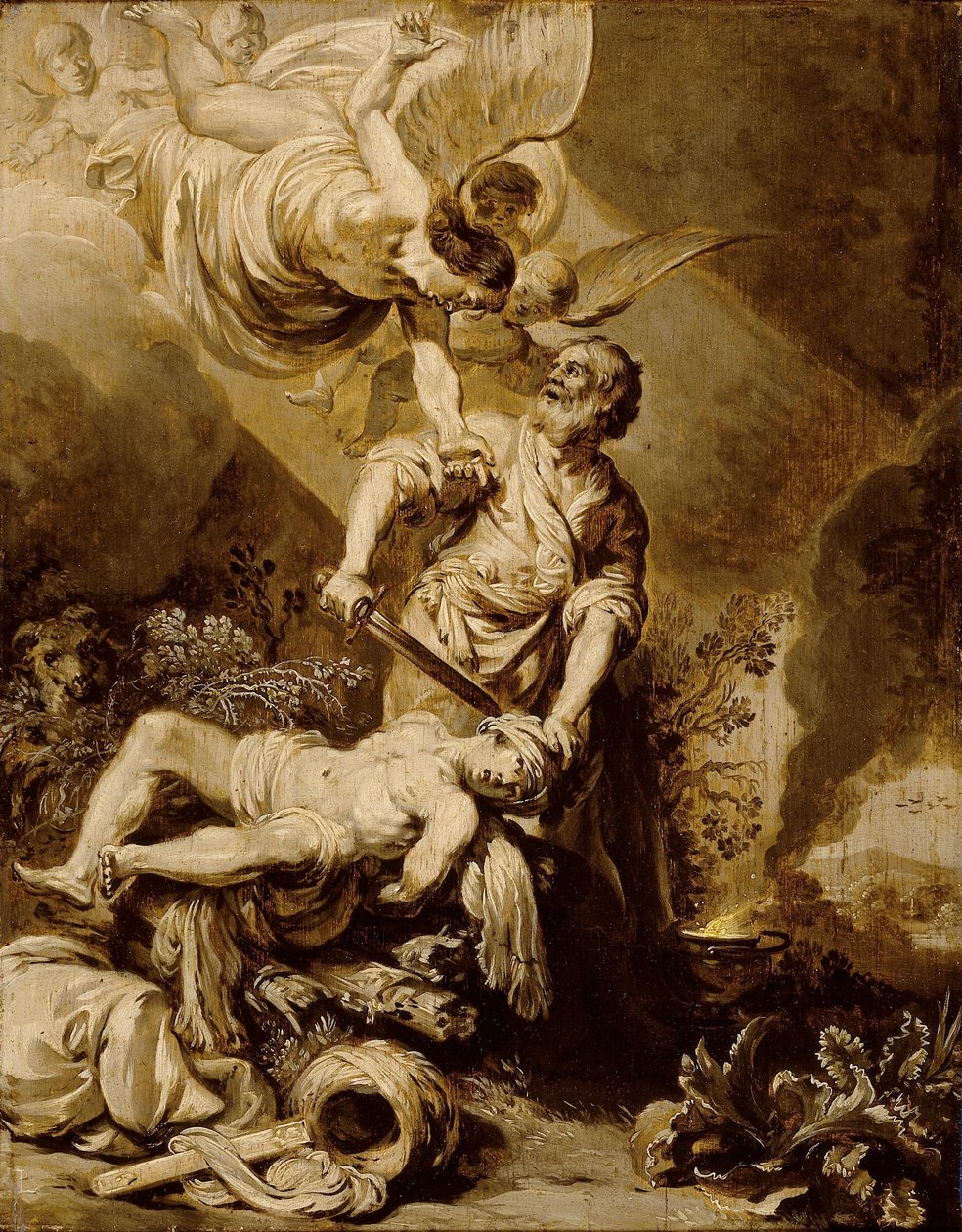 Ofiara Abrahama autorstwa Pieter Lastman