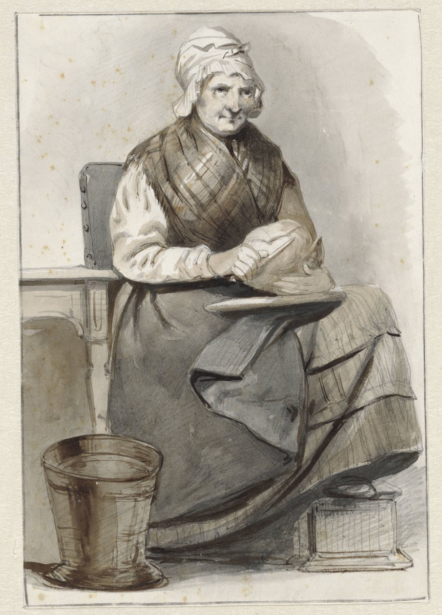 siedząca kobieta autorstwa Pieter Marinus van de Laar (attributed to)