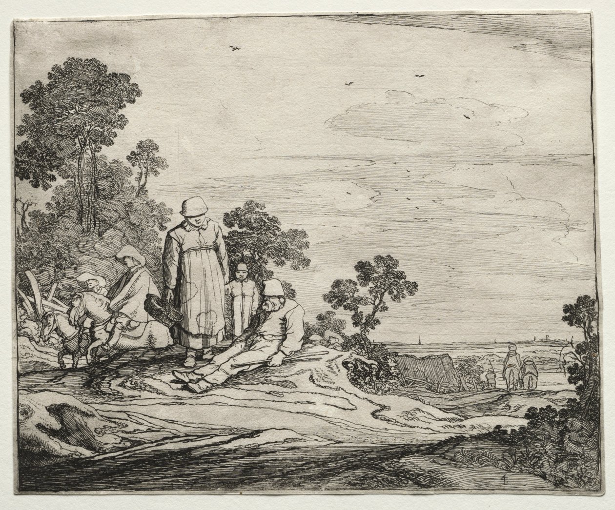 Krajobraz z chłopami, 1626. autorstwa Pieter Molyn