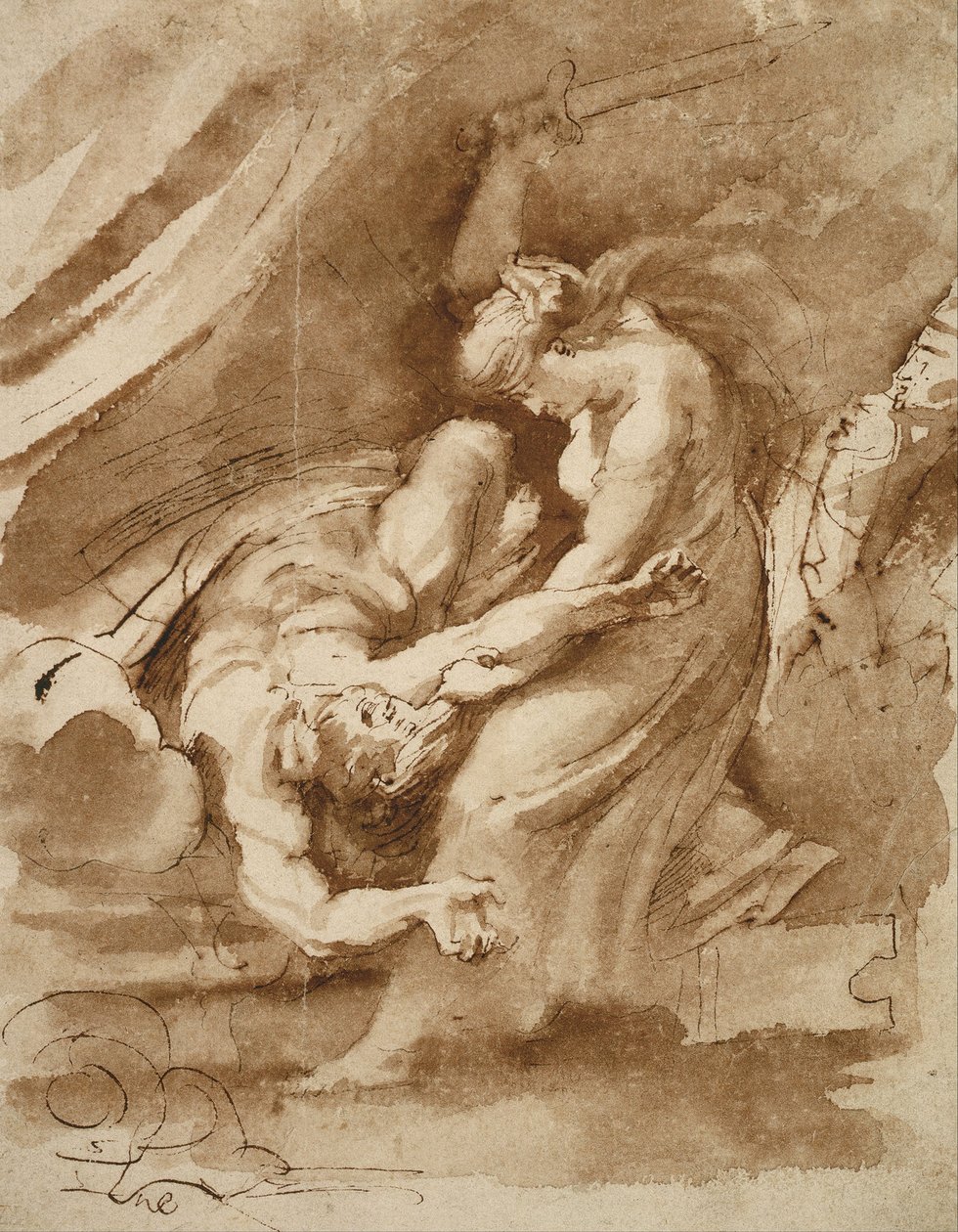 Judyta ścinająca głowę Holofernesowi autorstwa Peter Paul Rubens