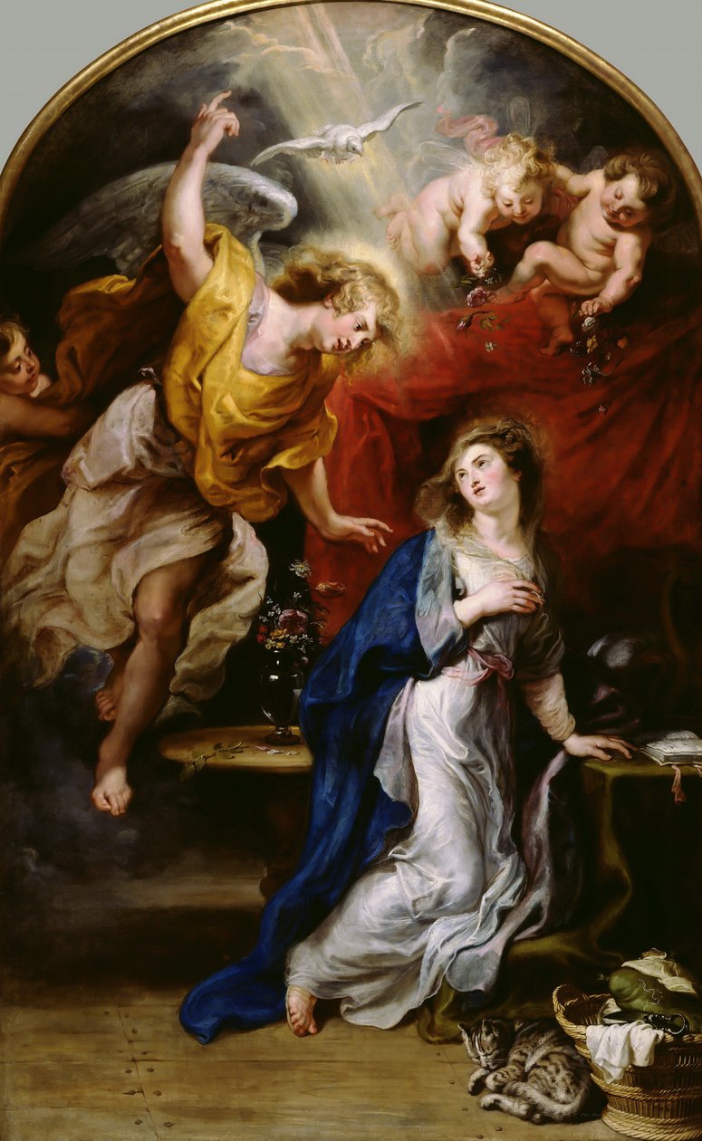 Zwiastowanie, 1628-1629. autorstwa Peter Paul Rubens