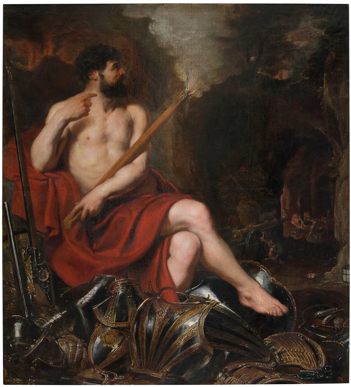 Wulkan i pożar, XVII wiek. autorstwa Pieter Paul Rubens