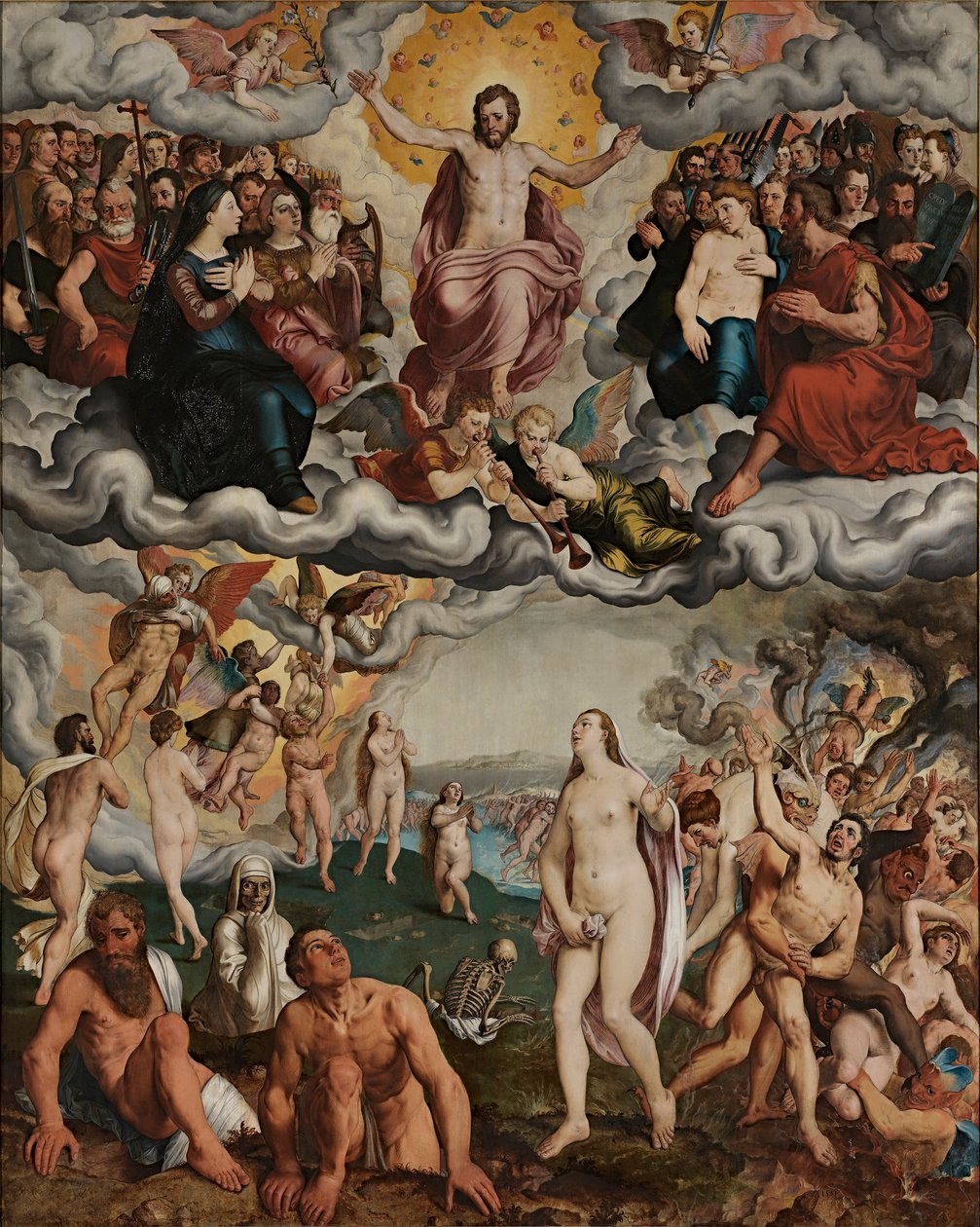 Sąd Ostateczny, 1551. autorstwa Pieter Pourbus