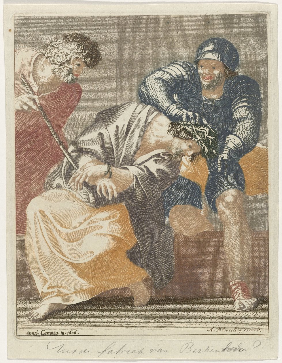 Szyderstwo z Chrystusa autorstwa Pieter Schenk (I) (possibly)