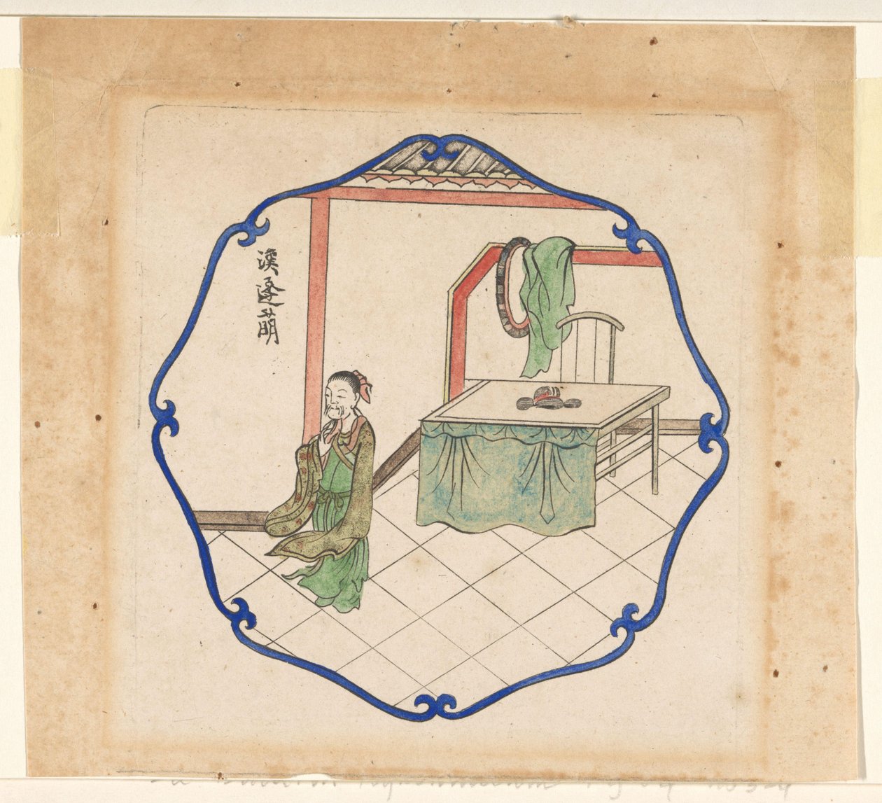 Feng Meng z dynastii Han autorstwa Pieter Schenk (I)