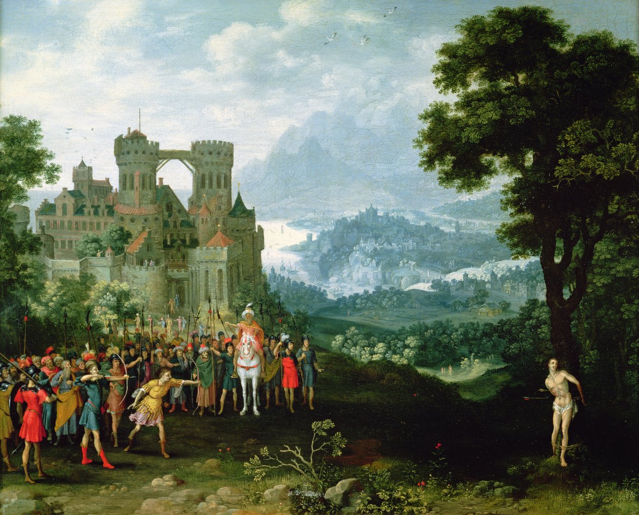 Męczeństwo św. Sebastiana autorstwa Pieter Schoubroeck