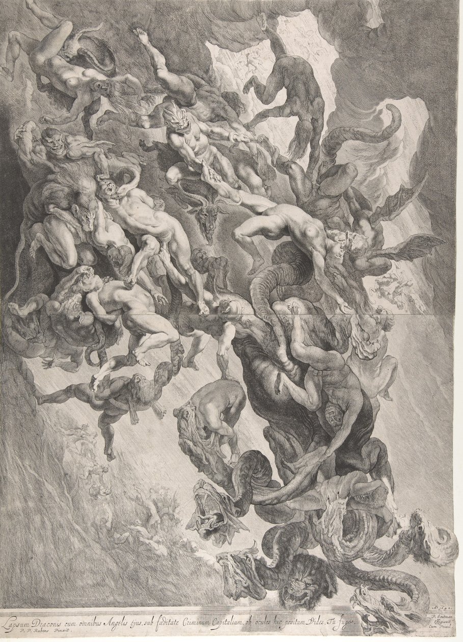 Upadek potępionych, 1642. autorstwa Pieter Soutman