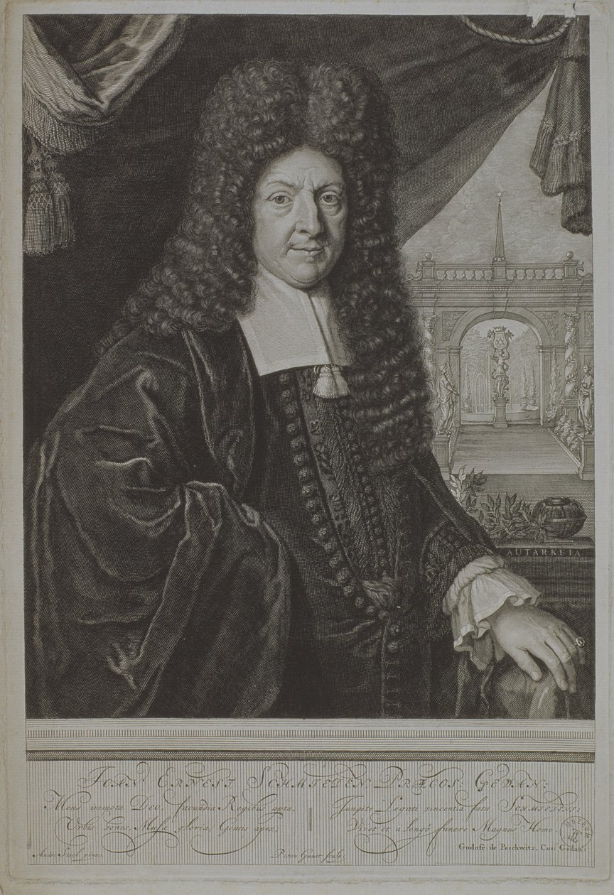 Jan Ernest Schmieden (1626-1707) 1707 autorstwa Pieter Stevens van Gunst
