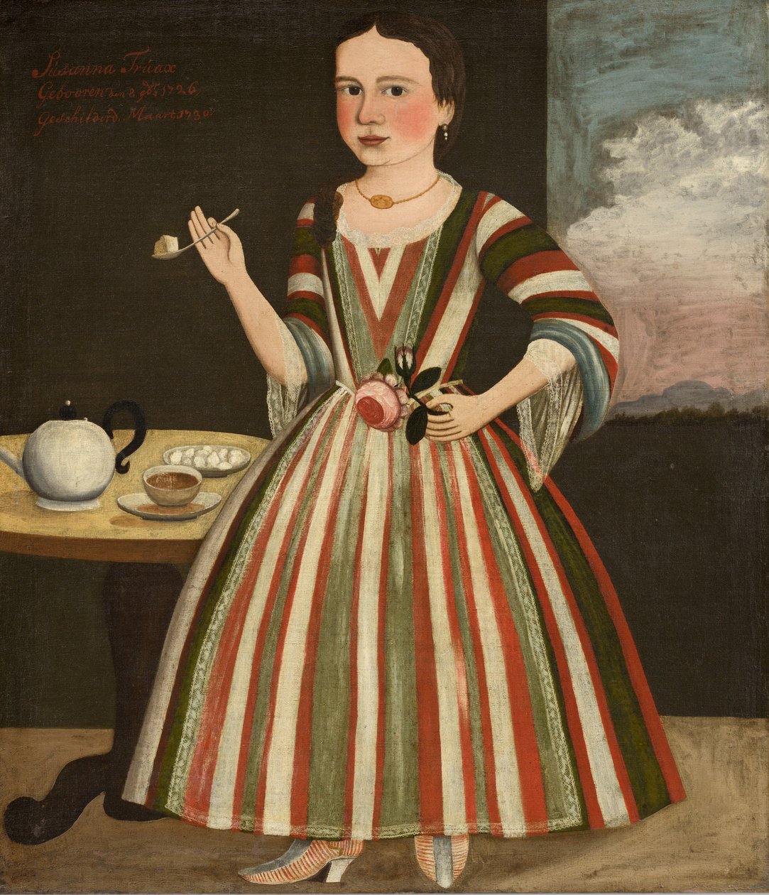 Zuzanna Truax, 1730. autorstwa Pieter Vanderlyn