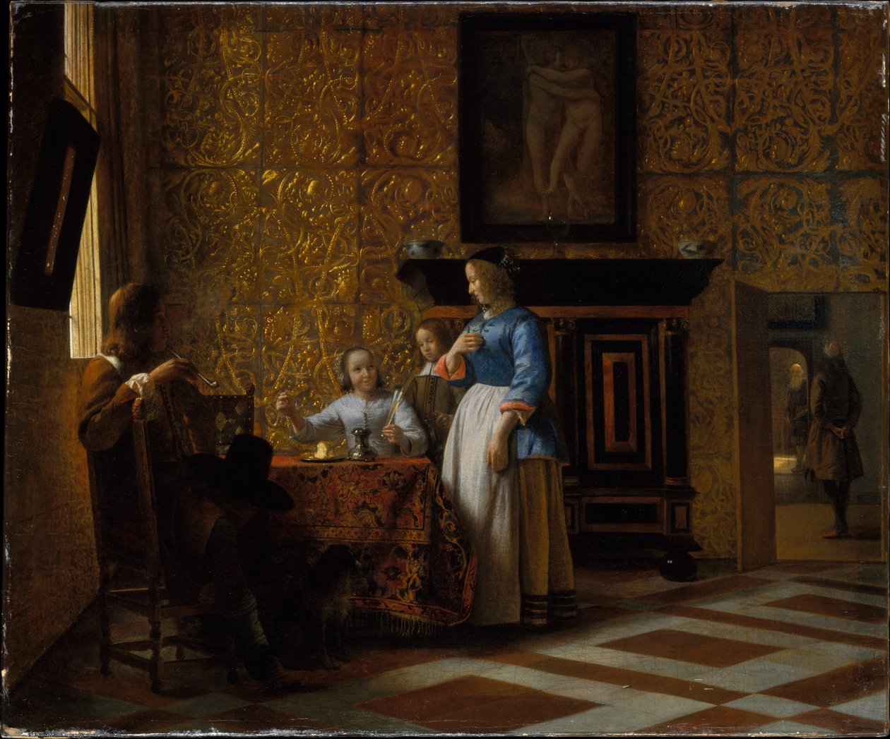 Wnętrze z figurami autorstwa Pieter de Hooch