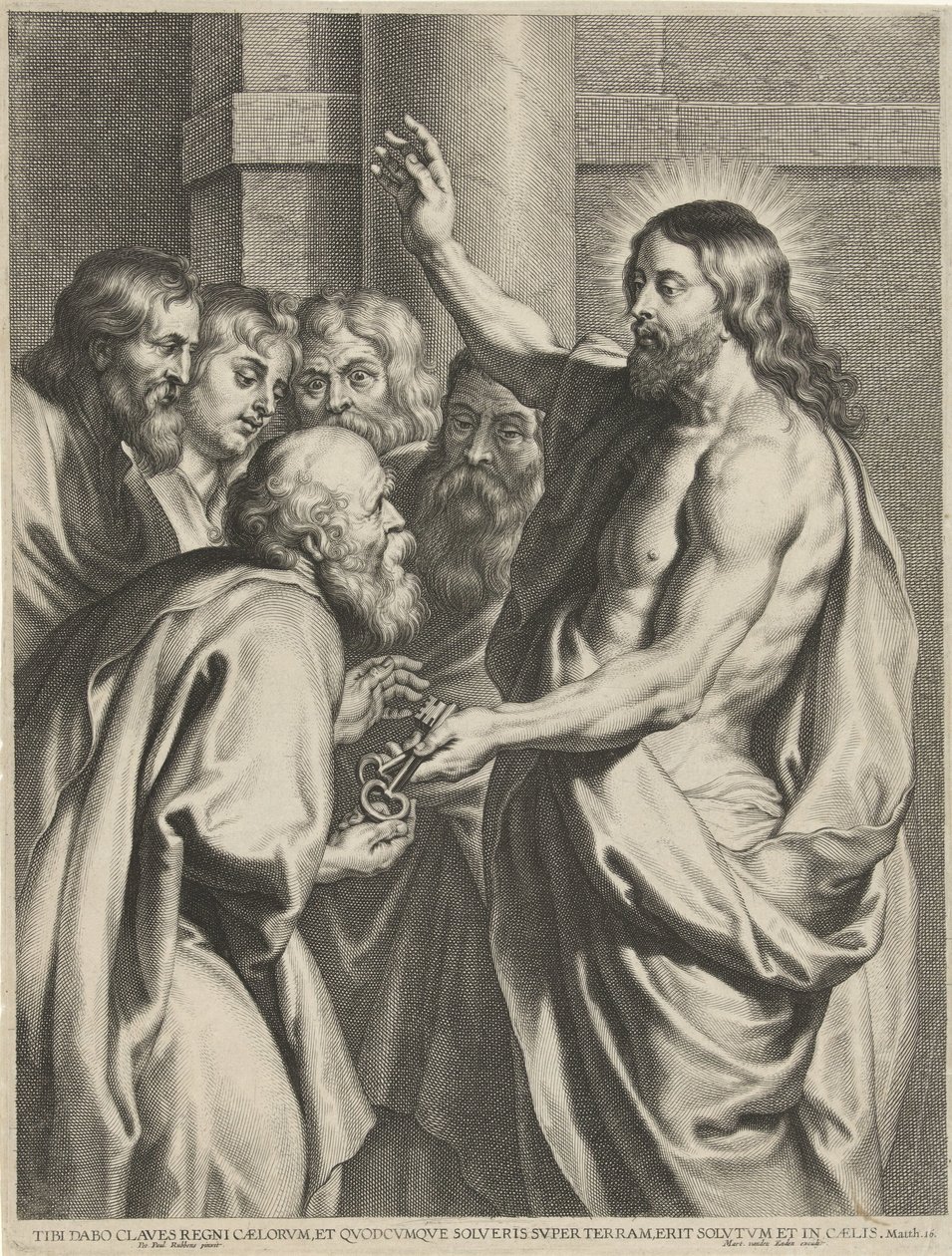 Chrystus daje Piotrowi klucze… autorstwa Pieter de Jode (I)
