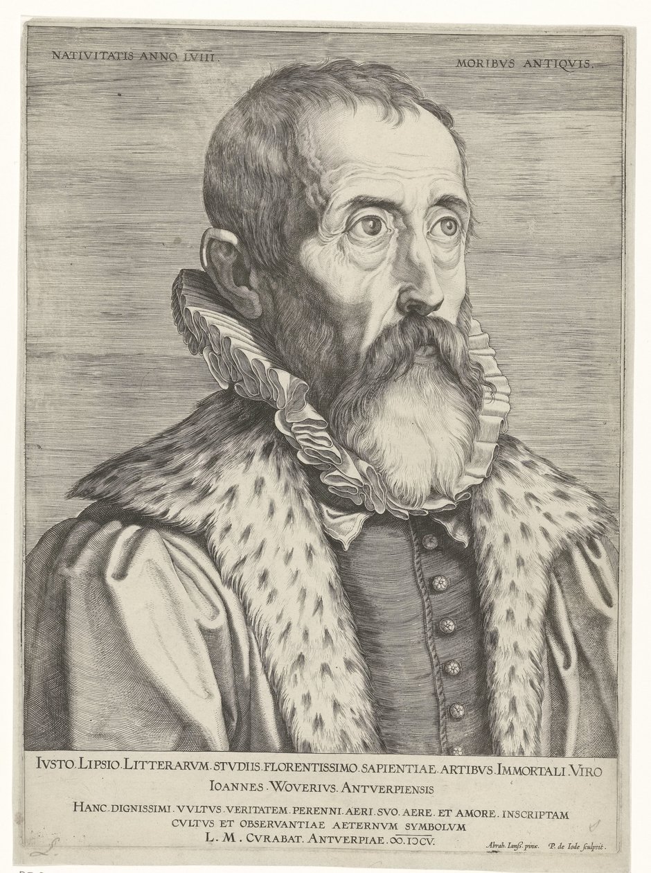 Portret Justusa Lipsiusa autorstwa Pieter de Jode (I)
