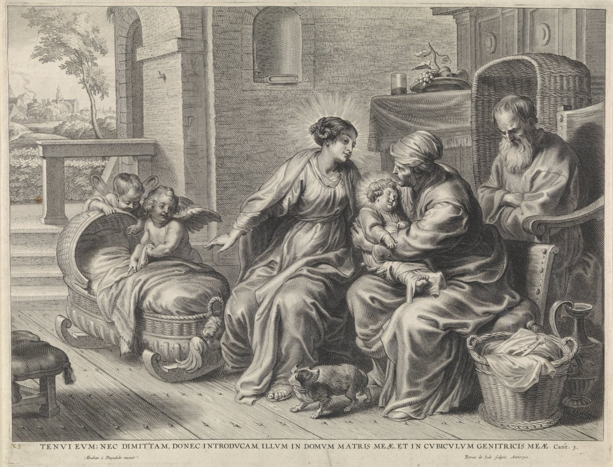Święta Rodzina i Św. Anna autorstwa Pieter de Jode (II)