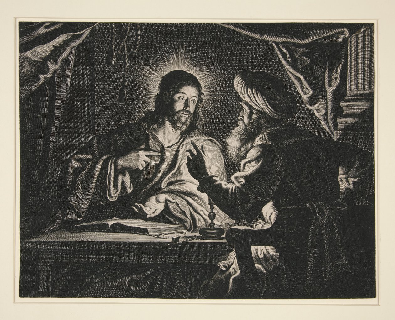 Chrystus i Nikodem autorstwa Pieter de Jode II