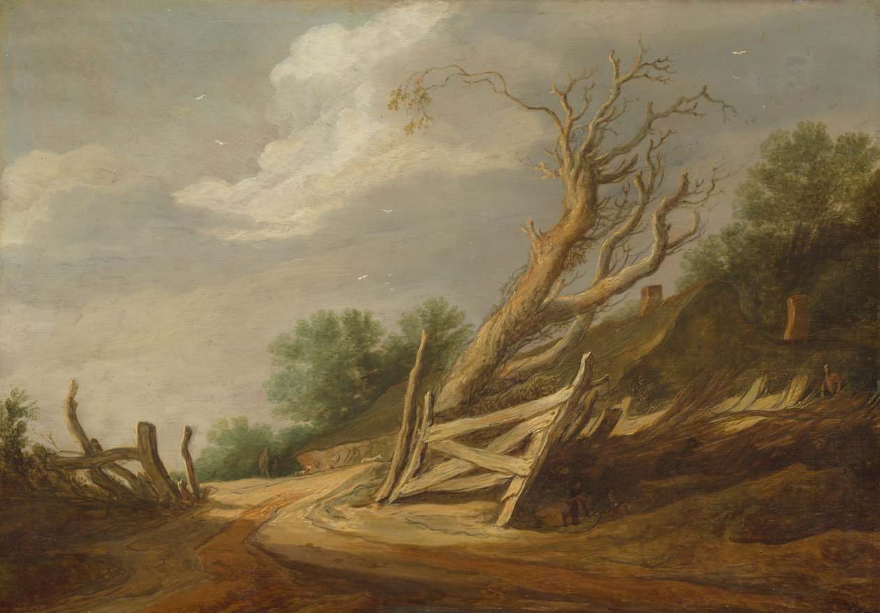 Krajobraz z otwartą bramą autorstwa Pieter de Molijn