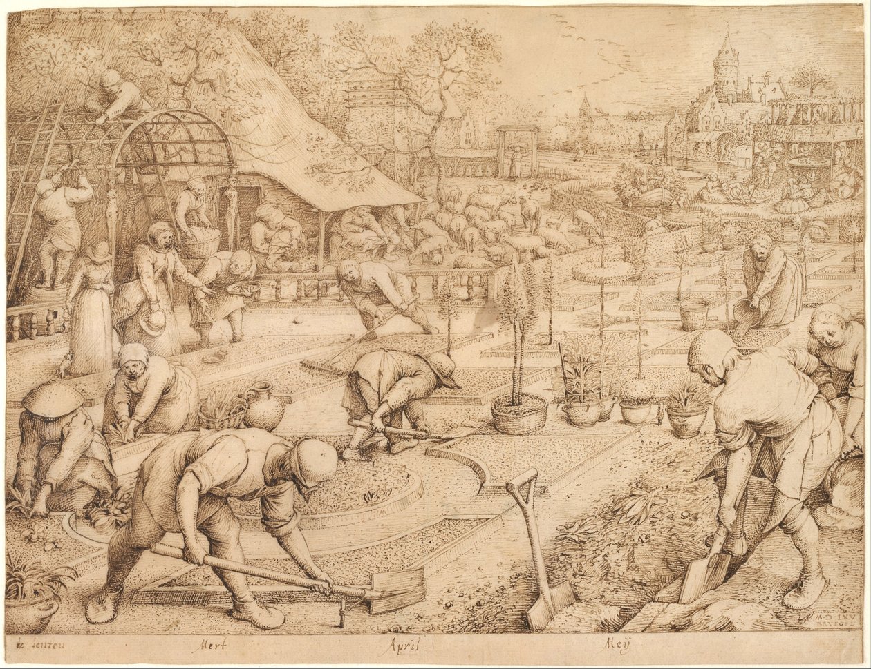 Wiosna autorstwa Pieter Bruegel the Elder