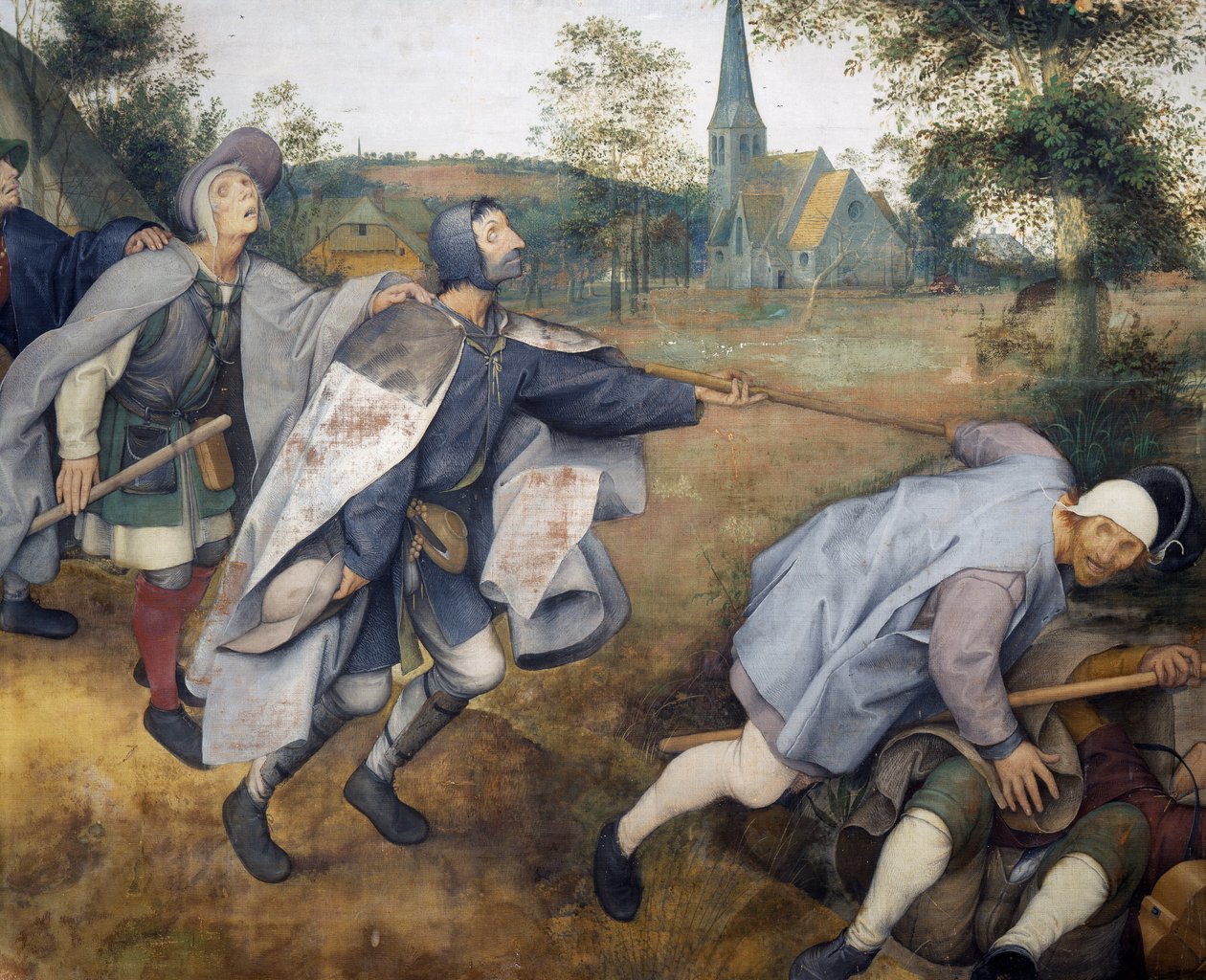 Ślepy prowadzący ślepych autorstwa Pieter Bruegel the Elder