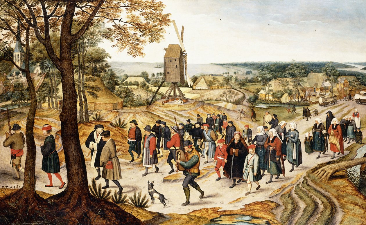 Procesja weselna, autorstwa Pieter Brueghel the Younger