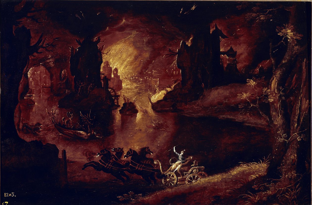 Usunięcie Prozerpiny. (Obraz autorstwa Pieter the Younger Brueghel