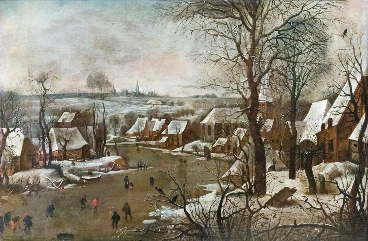 Zimowy krajobraz autorstwa Pieter the Younger Brueghel