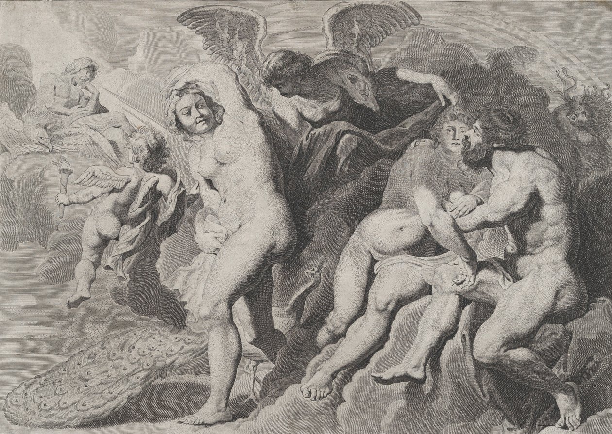 Ixion oszukany przez Herę, 1620-24. autorstwa Pieter van Sompel