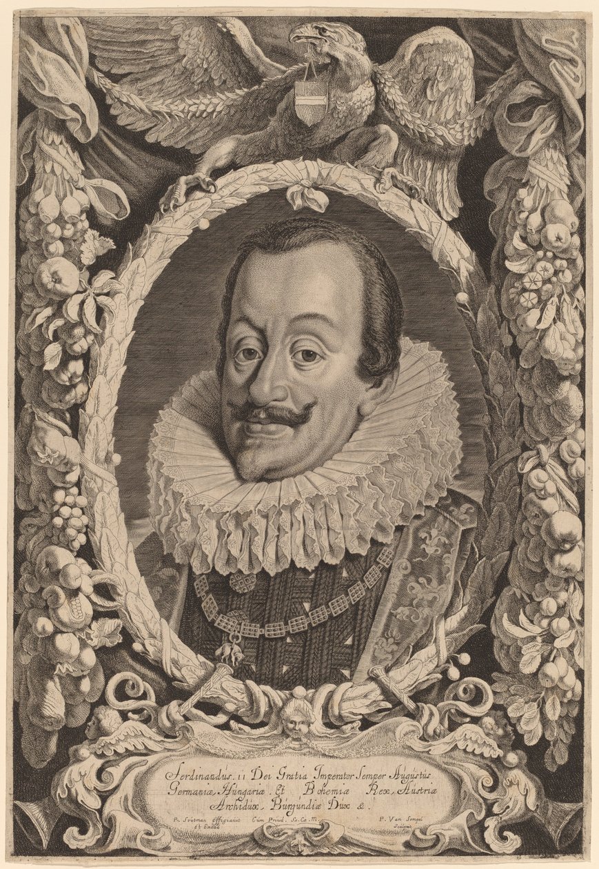 Ferdynand II autorstwa Pieter van Sompel after Pieter Claesz Soutman