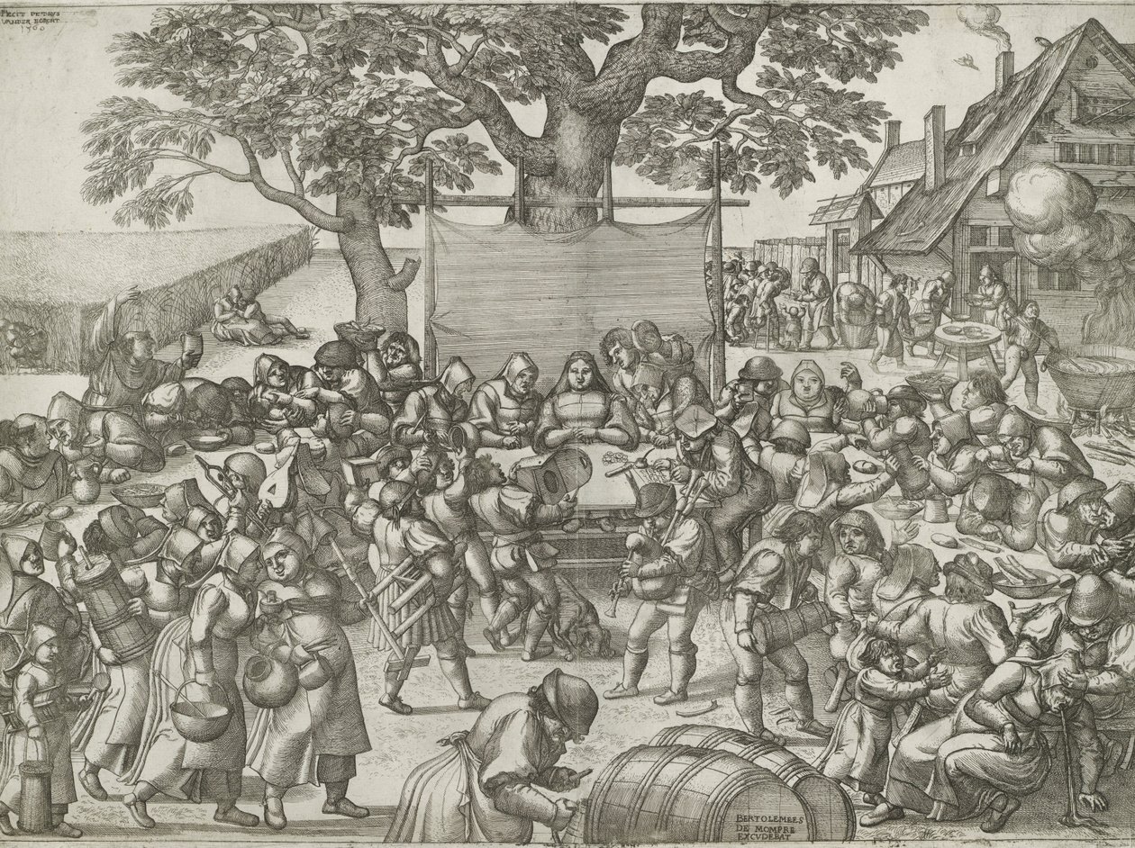 Ślub rolnika autorstwa Pieter van der Borcht (I)