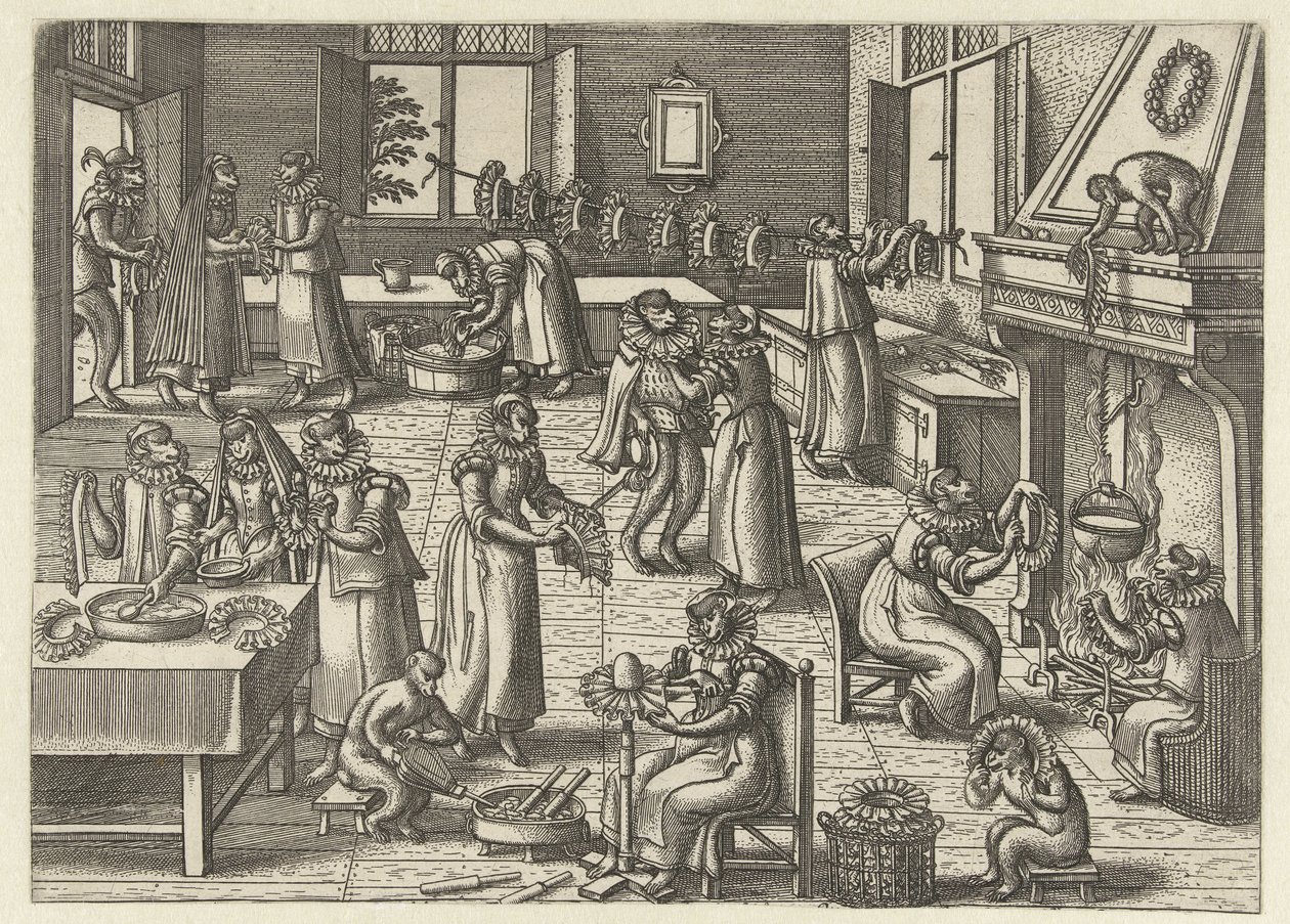 kołnierz studio Apenspel (tytuł serii) autorstwa Pieter van der Borcht (I)
