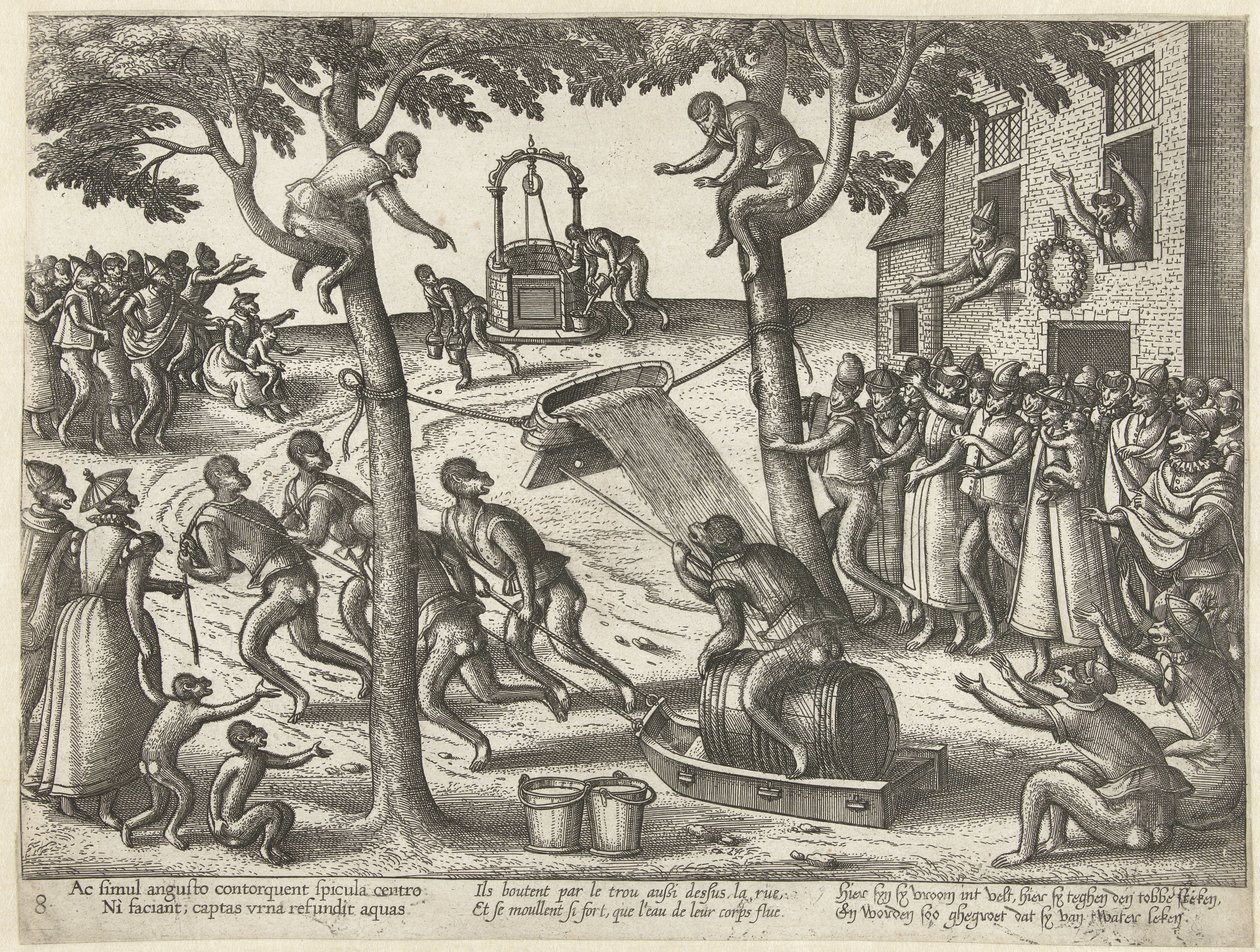 Tobbespel Apenspel (tytuł serii) autorstwa Pieter van der Borcht (I)