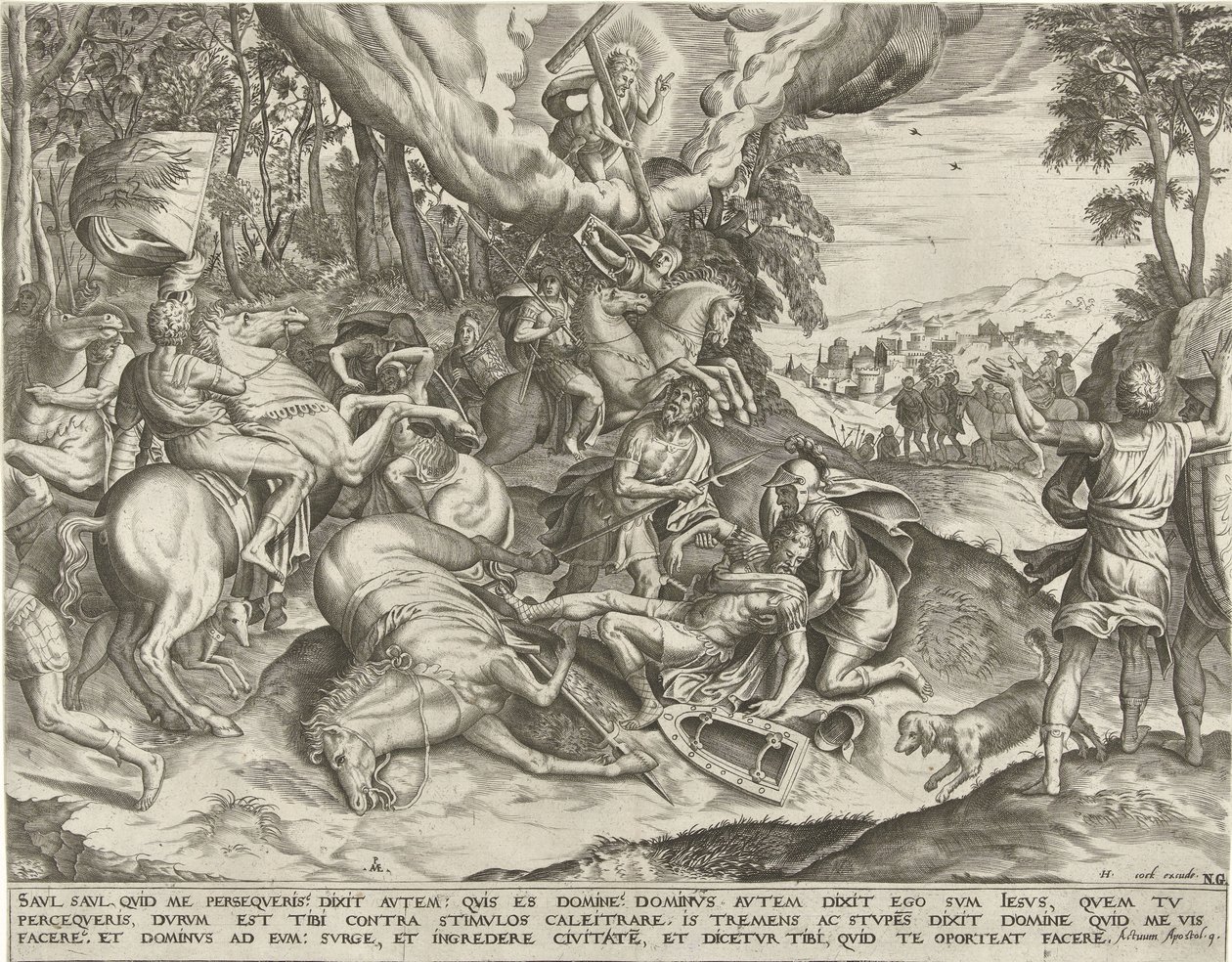 Nawrócenie Pawła autorstwa Pieter van der Heyden