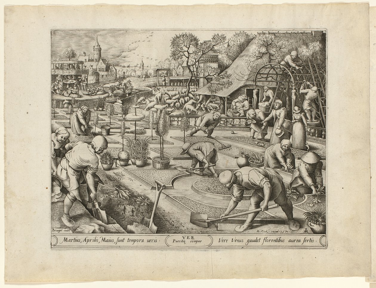 Wiosna, z Czterech pór roku autorstwa Pieter van der Heyden