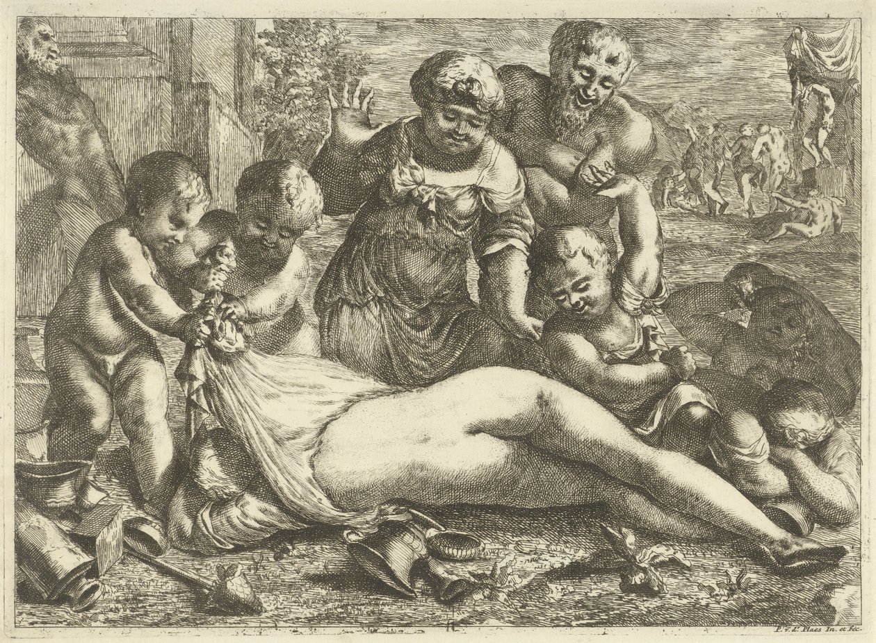 Pijana bachantka autorstwa Pieter van der Plas (II)