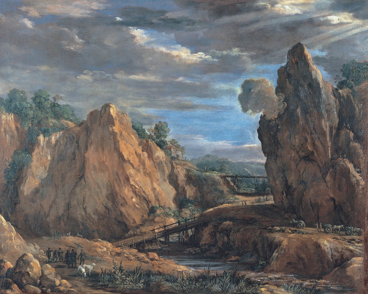 Kopalnie aluminiowe Tolfa autorstwa Pietro da Cortona
